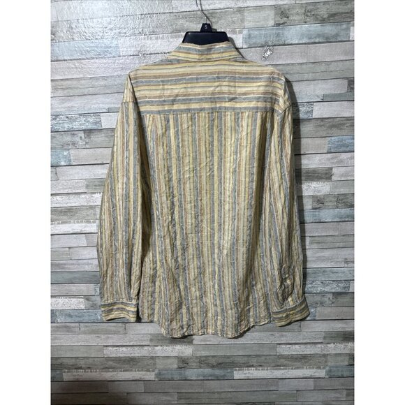 Men’s Jhane Barnes Dress Shirt Multicolored Silk Blend Size Medium - Picture 14 of 16